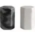 Hex Shape Salt & Pepper Shakers - White & Grey, Marble