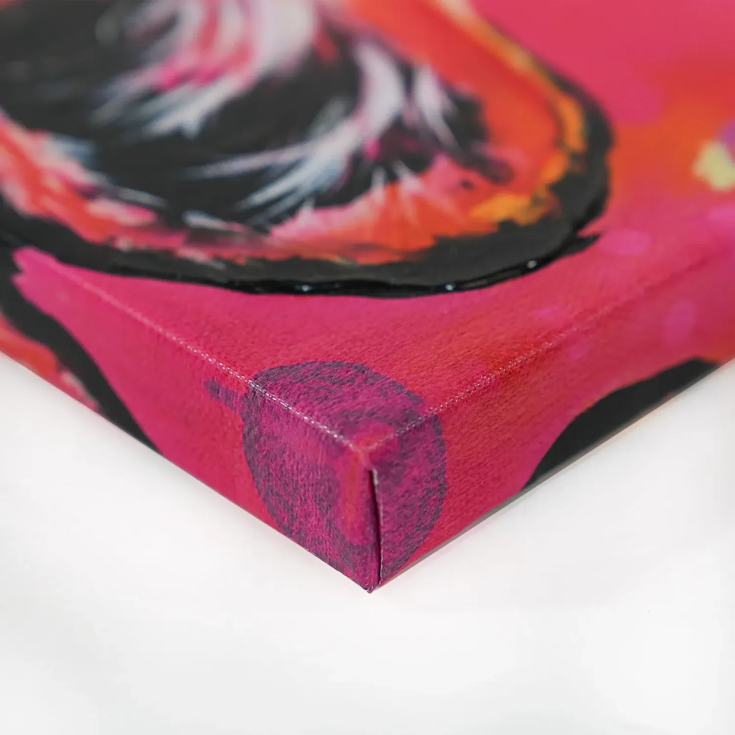 Heylie Morris Vivid Tiger Canvas - Pink