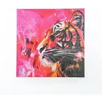 Heylie Morris Vivid Tiger Canvas - Pink