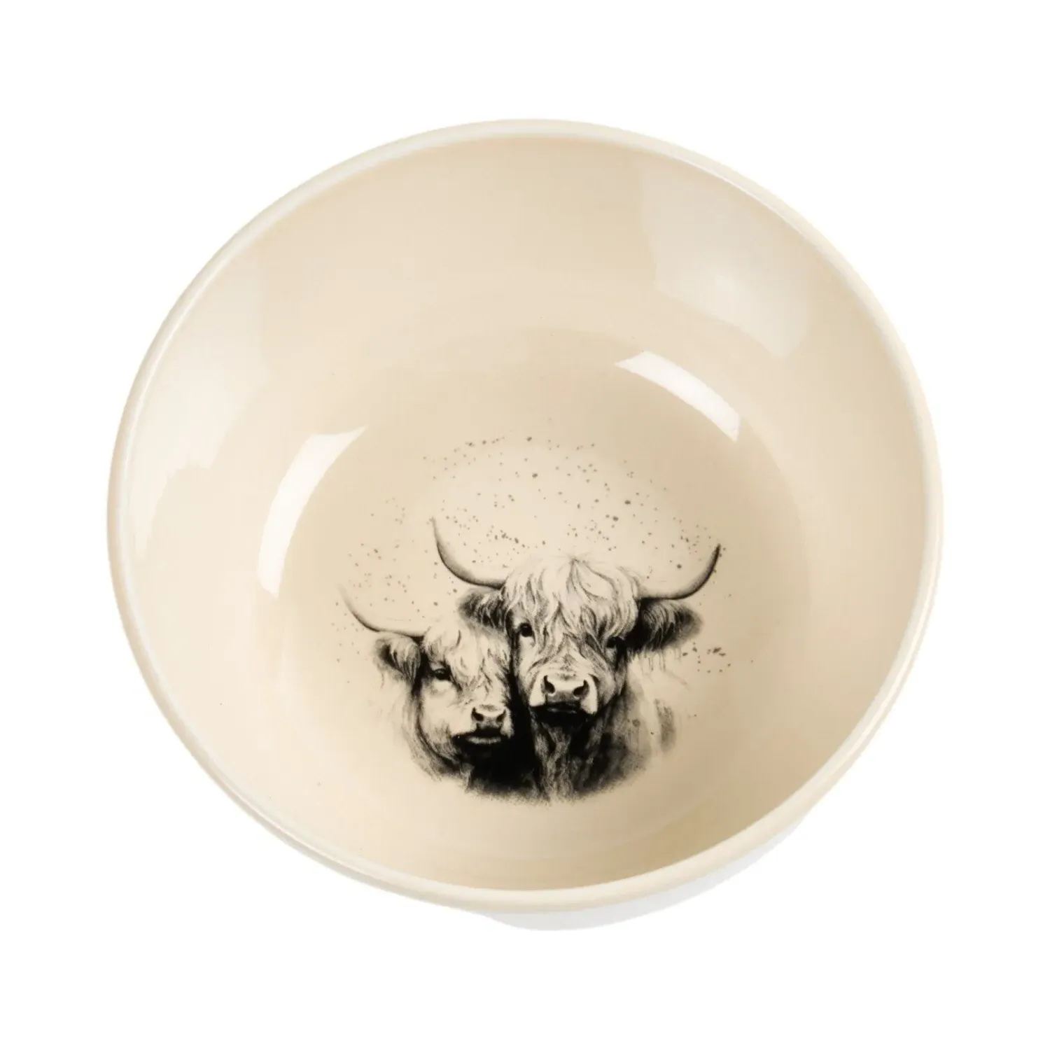 Highland Cow Bowl - Cream