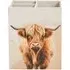 Highland Cow Pen Pot - Cream and Brown