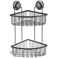 Hilton 2-Tier Corner Rack - Grey