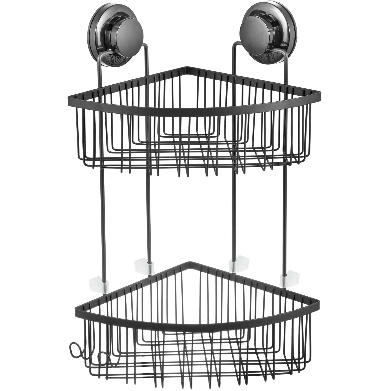 Hilton 2-Tier Corner Rack - Grey