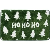 Ho Ho Ho Bath Mat - Green