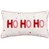 Ho Ho Ho Tufted Cushion - White