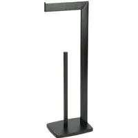 Holborn Freestanding Toilet Roll Holder - Matt Black