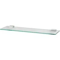 Holborn Single Tier Glass Shelf - Chrome
