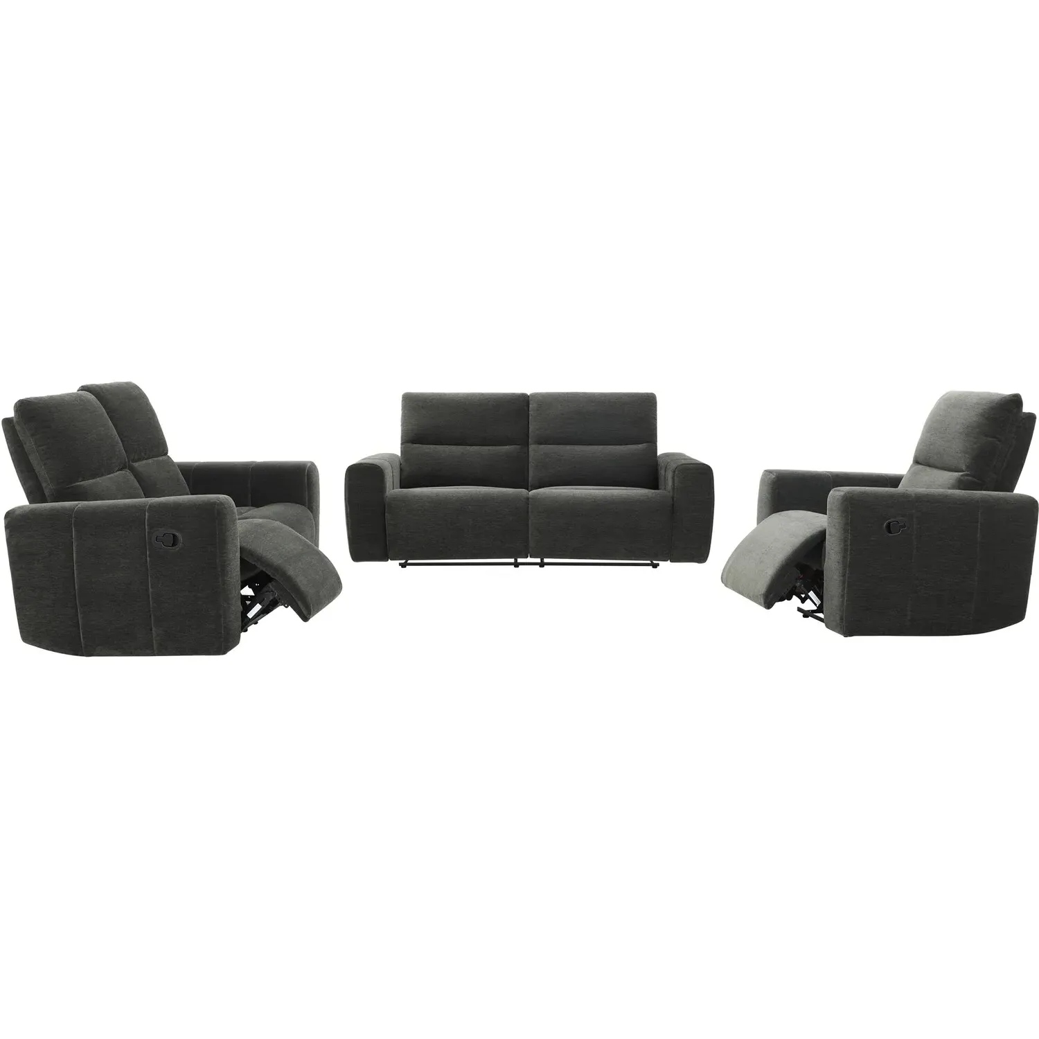 Holborton 3-Seater Recliner Sofa - Dark Olive