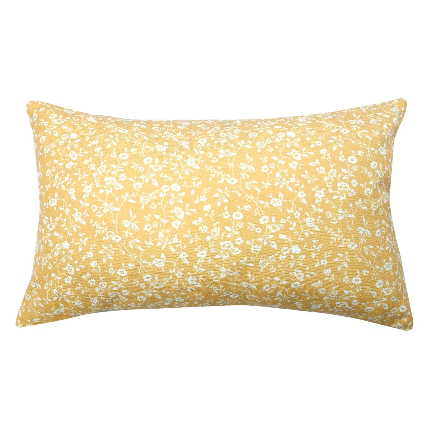 Home Embroidered Cushion - Yellow