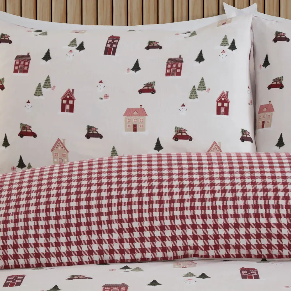 Home for Christmas Double Duvet Set - Multicolour