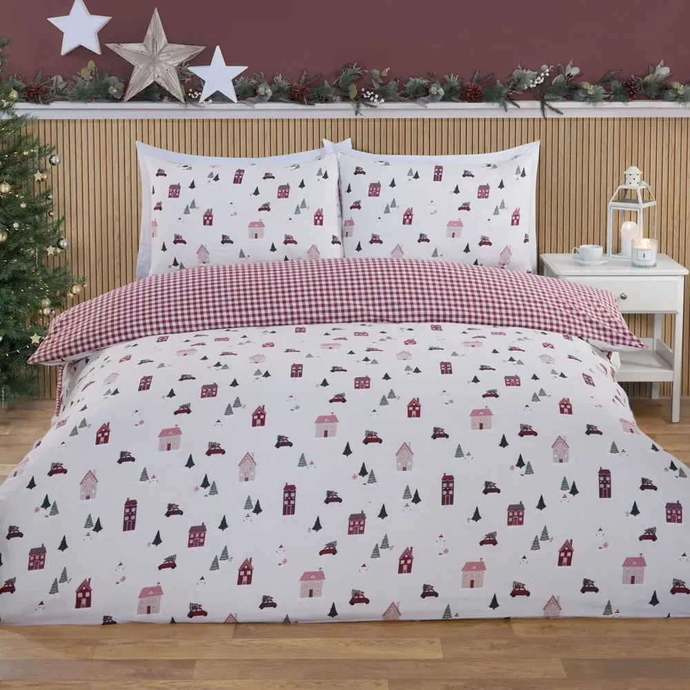 Home for Christmas King Size Duvet Set - Multicolour