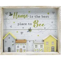 Home is the Best Place to Bee Wall Plaque