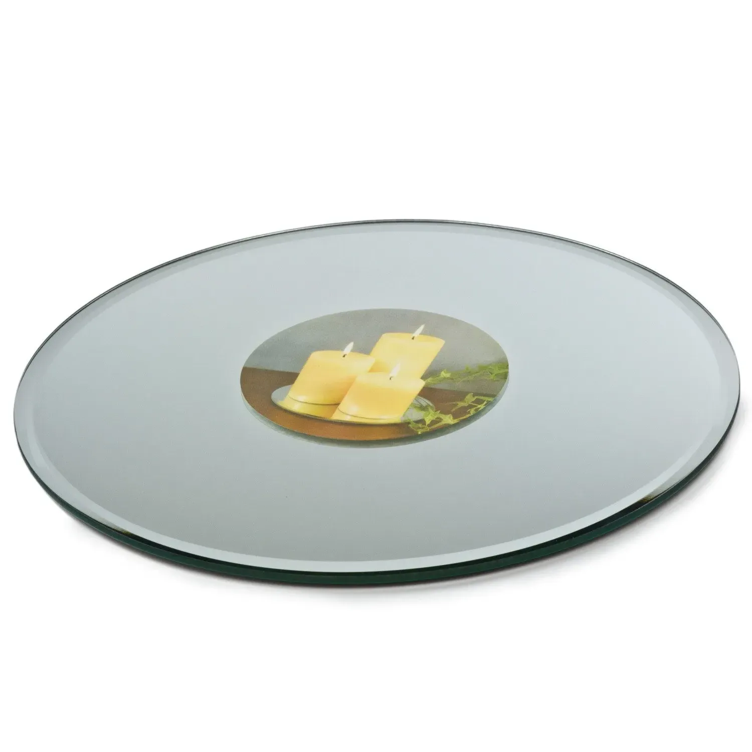 Home Trend Round Mirror Candle Holder