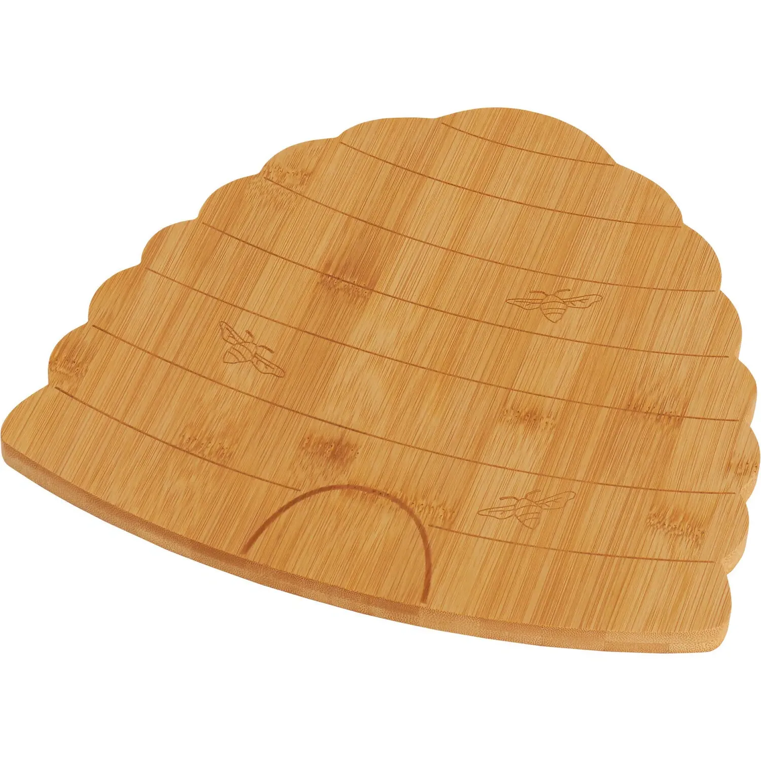 Honey Bees Beehive Serving Board - Natural, Bamboo
