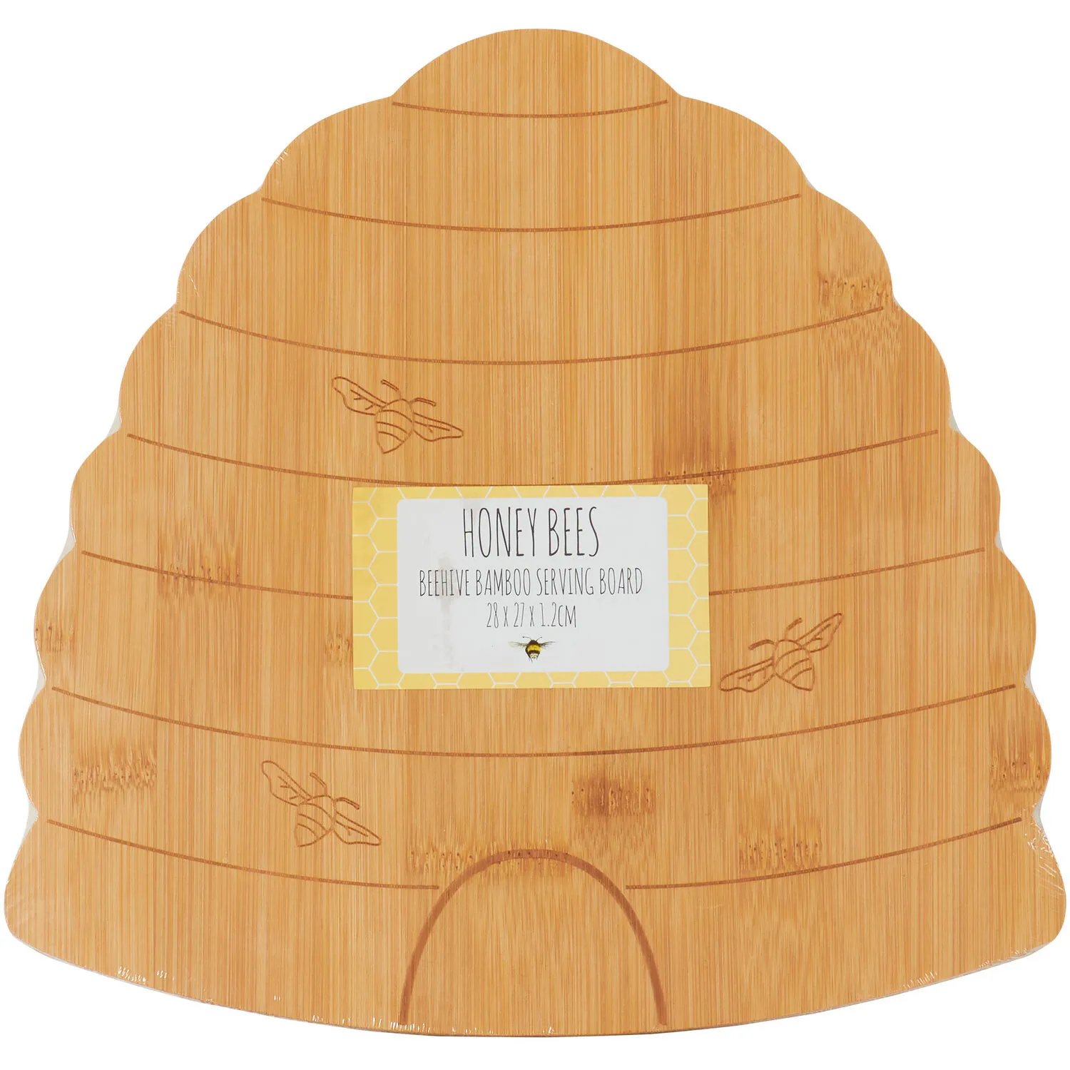 Honey Bees Beehive Serving Board - Natural, Bamboo image