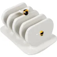Honey Bees Toast Rack - White