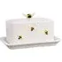 Honeycomb Butter Dish with Bee Decorations