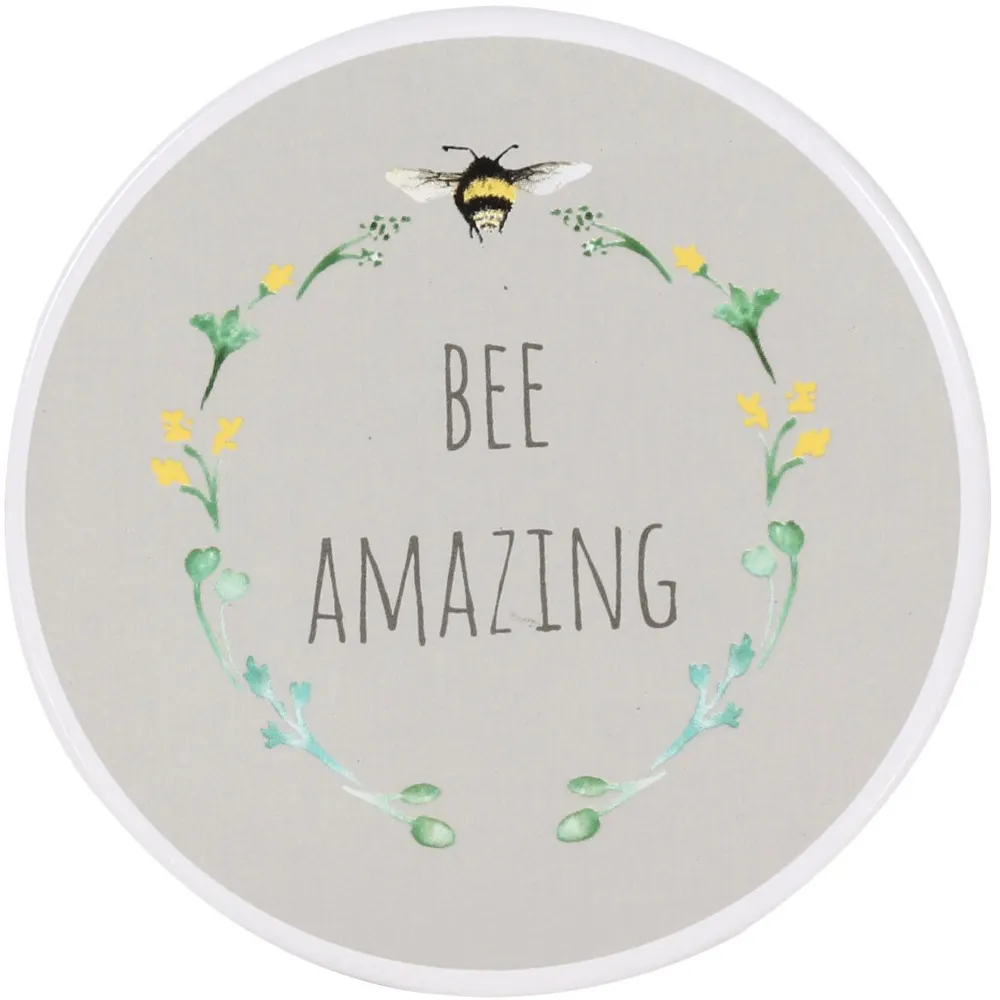 Honeycomb Ceramic Coaster - Grey