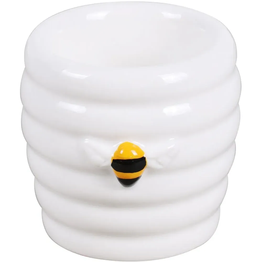 Honeycomb Ceramic Egg Cup - Beehive Shape image