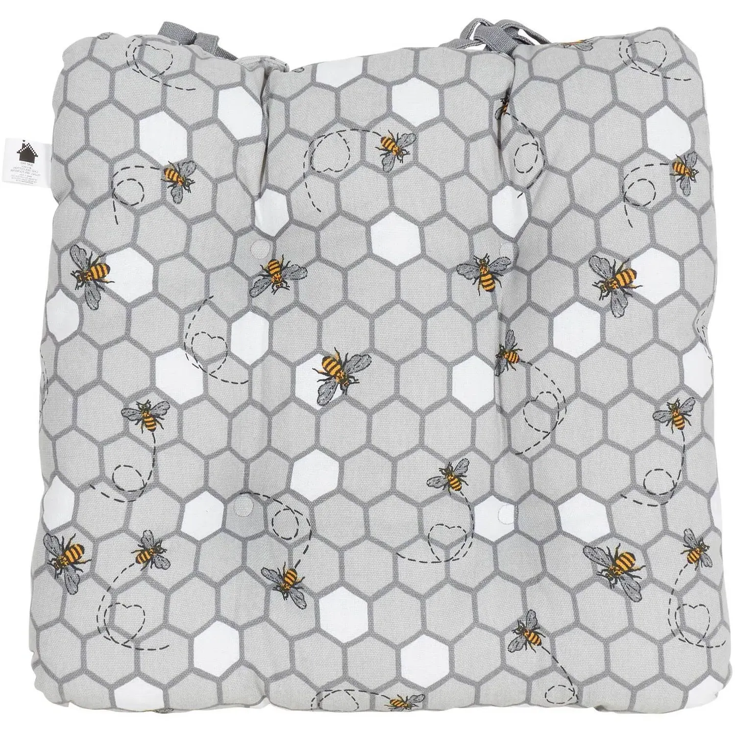 Honeycomb Seat Pad - Grey, Cotton