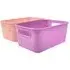 Honeycomb Storage Basket with Handles - Pink