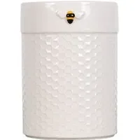 Honeycomb Utensil Holder - White, Ceramic