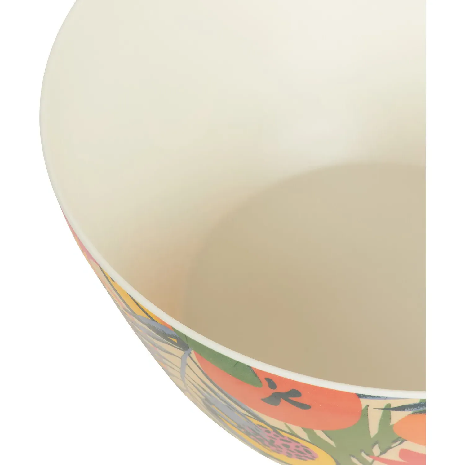 Honolulu Serving Bowl with Tropical Fruit Design