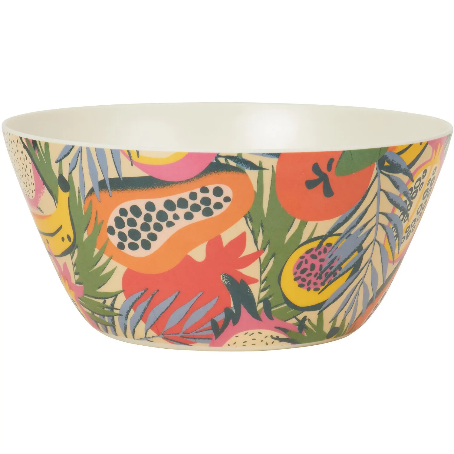 Honolulu Serving Bowl with Tropical Fruit Design image