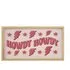 Howdy Tufted Framed Wall Art - Pink