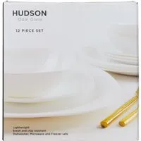Hudson 12 Piece Dinner Set - White