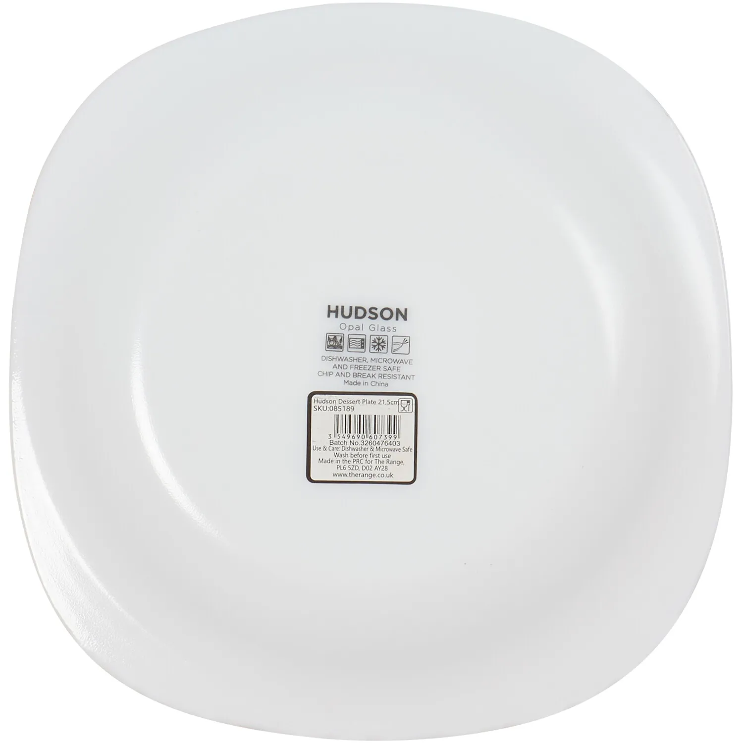 Hudson Dessert Plate - White