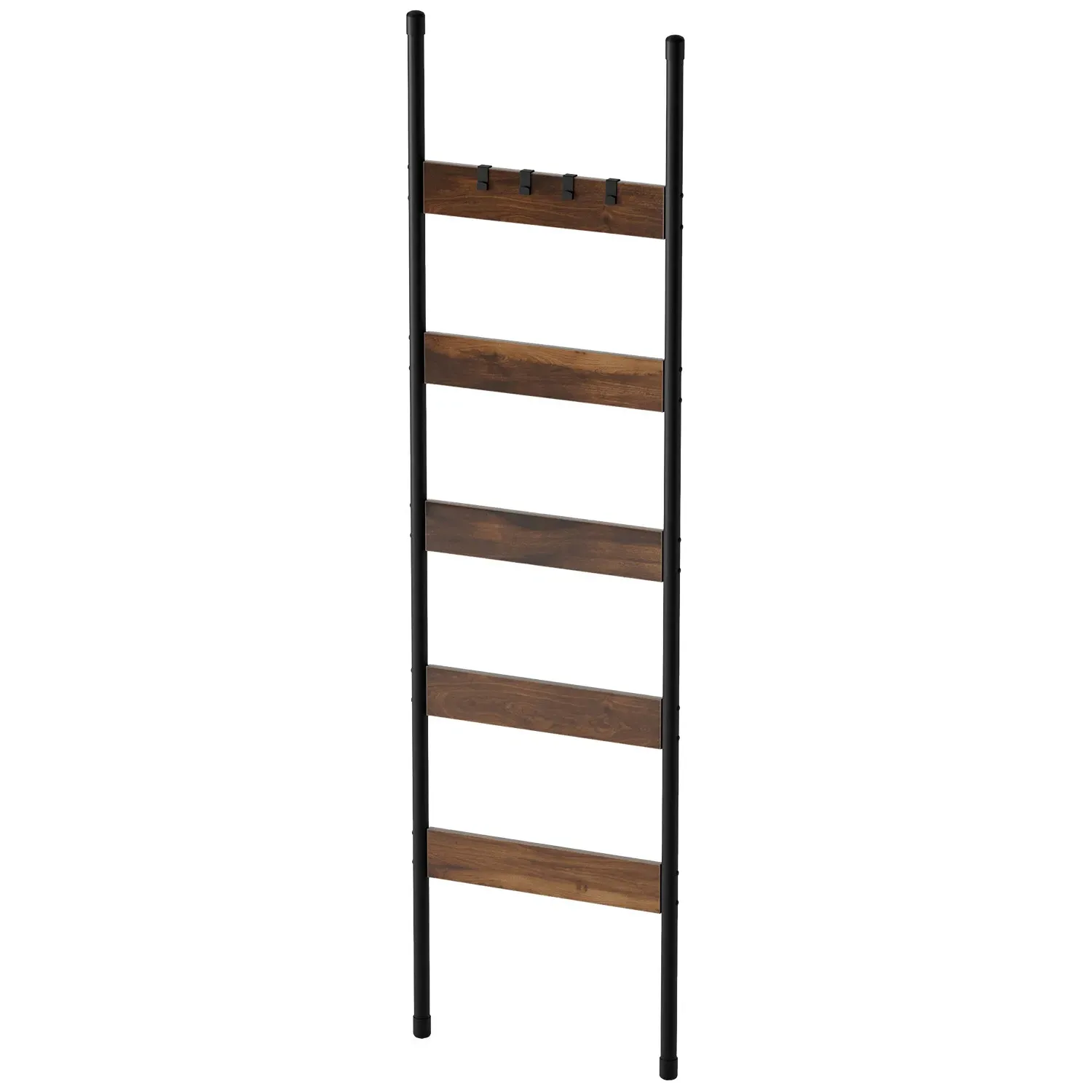 Hudson Ladder Towel Rack - Black, Brown