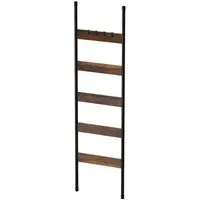 Hudson Ladder Towel Rack - Black, Brown