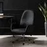 Hudson Linen Office Chair - Black