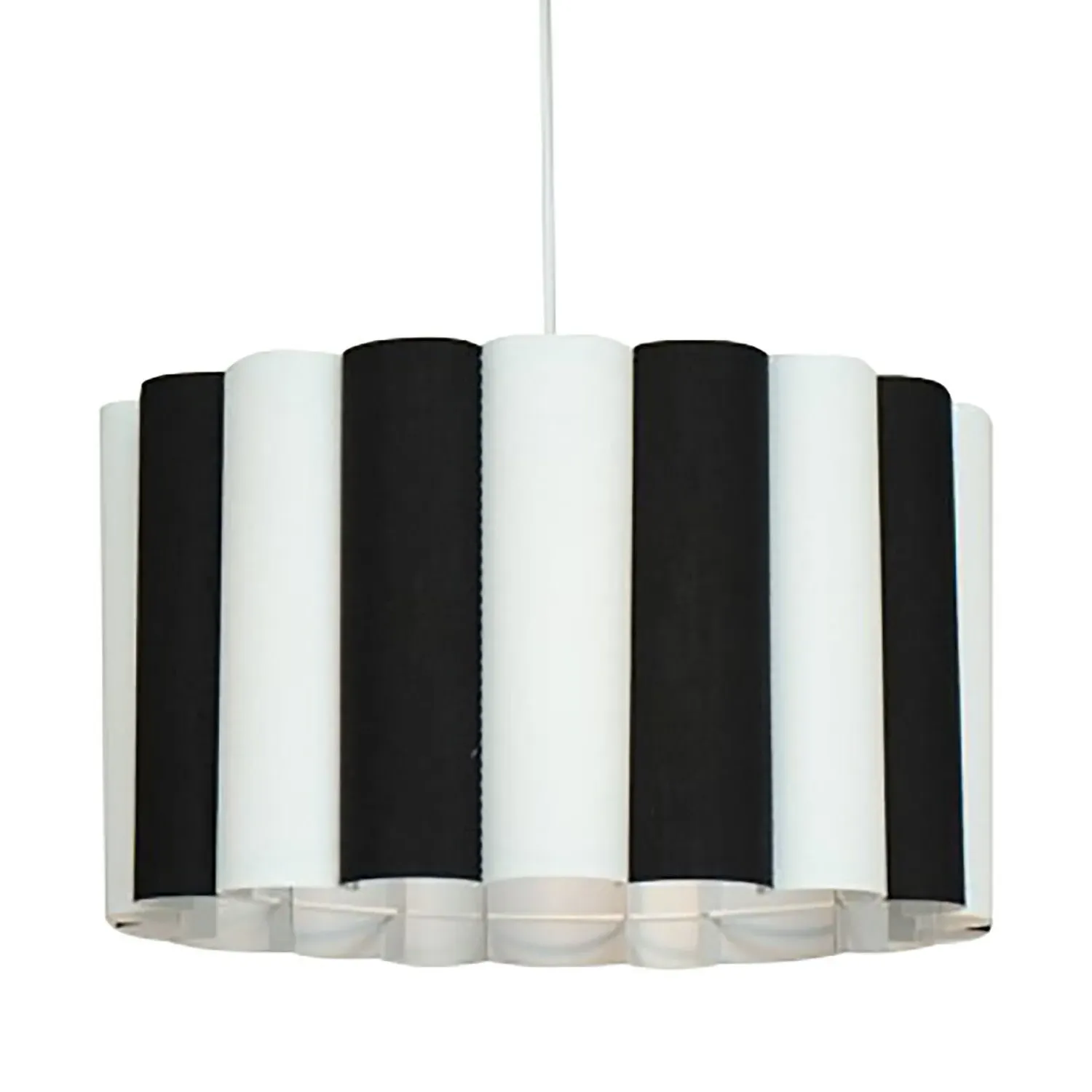 Hughie Striped Lamp Shade - Black