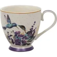 Humming Bird Footed Mug - Purple