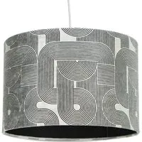 Huxton Abstract Lamp Shade - Black and White
