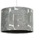 Huxton Abstract Lamp Shade - Black and White