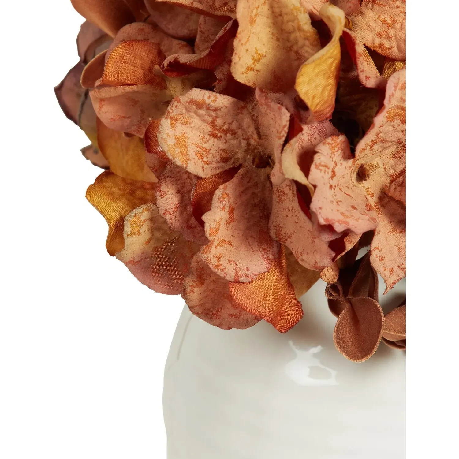 Hydrangea Vase Arrangement - Burnt Orange