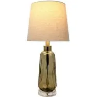 Imogen Table Lamp - Green, Glass
