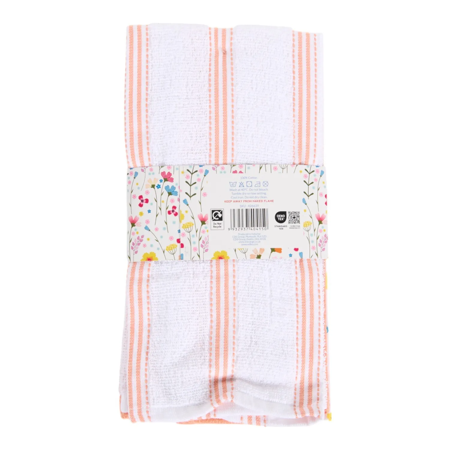 In Bloom Tea Towels 3-Pack - White