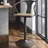 Industrial Iron Bar Stool - Dark Brown