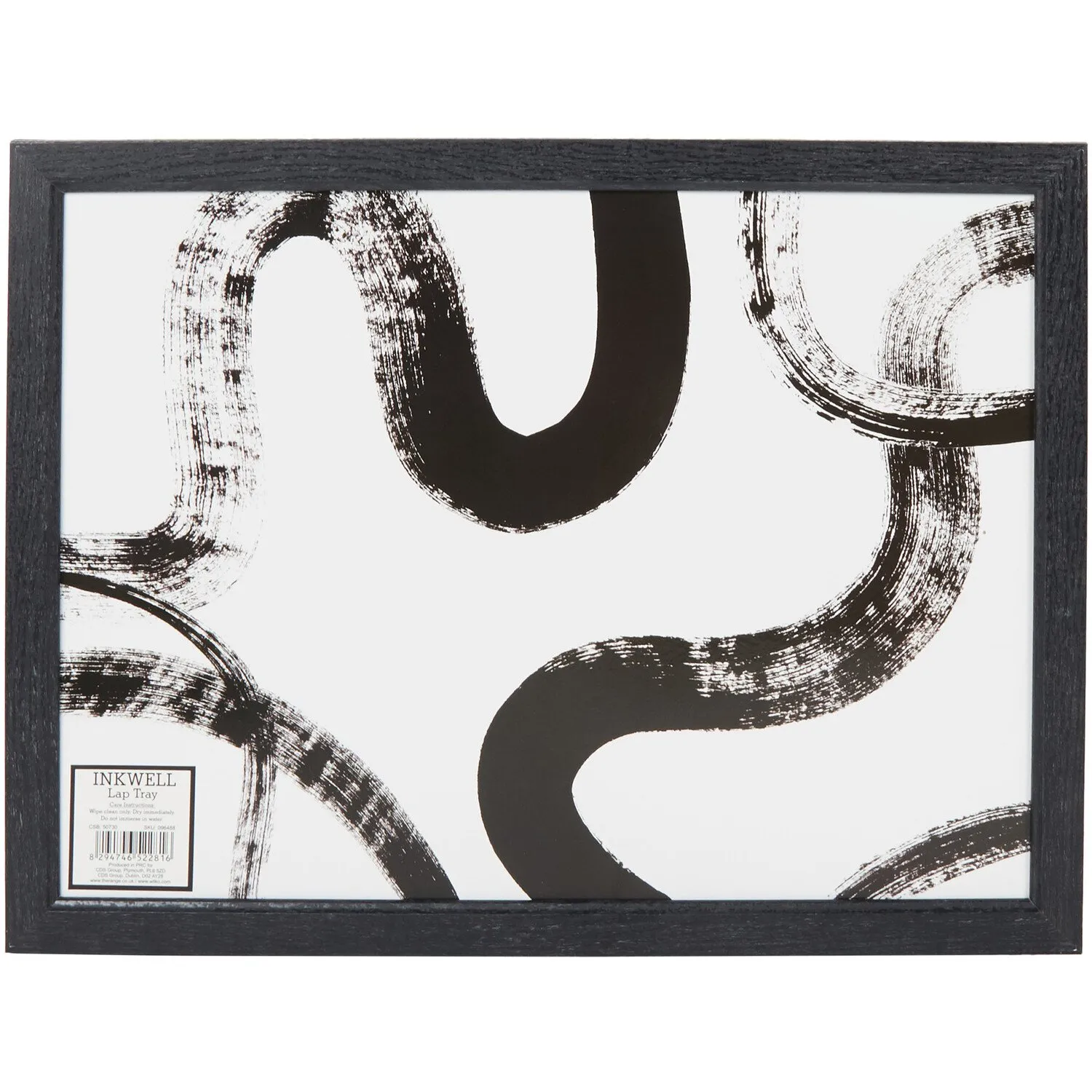 Inkwell Lap Tray - Black & White image