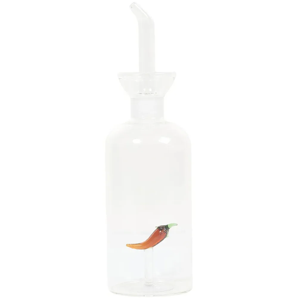 Inner Icon Oil Jar with Spout - Chilli/Olive Design