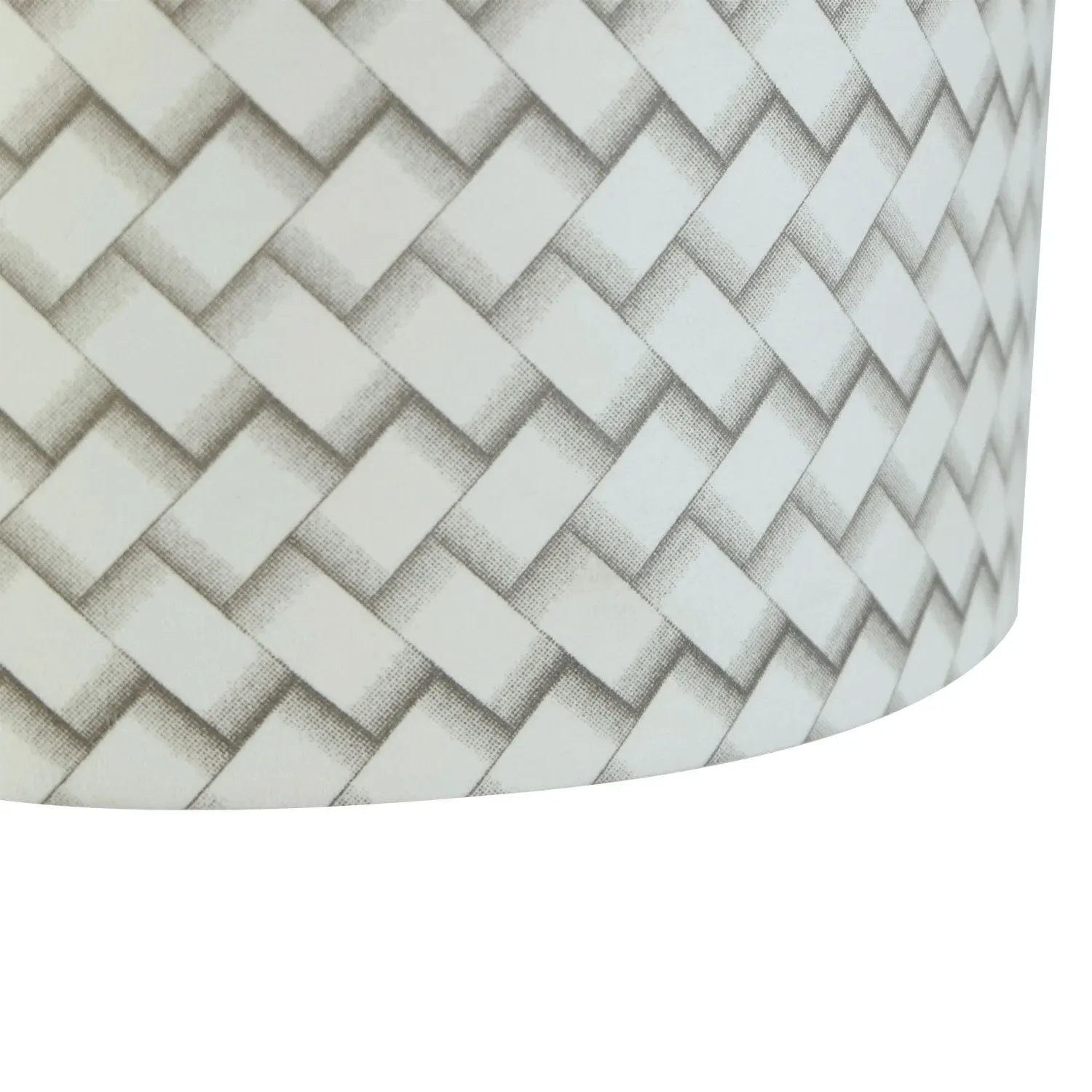 Interlinked Lamp Shade - Monochrome, Faux Suede