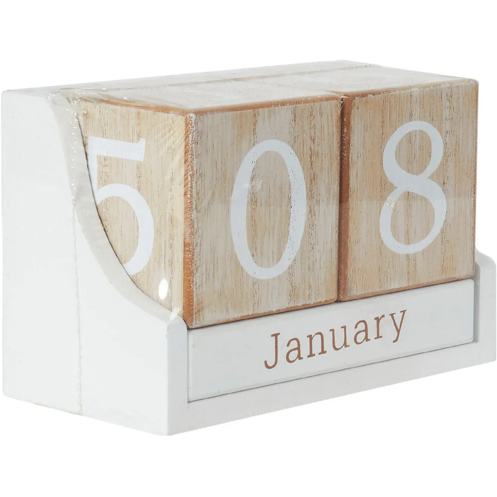 Iris Desk Calendar - White