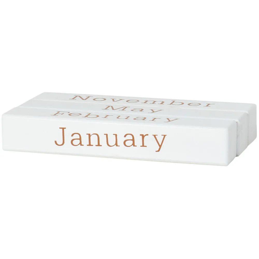 Iris Desk Calendar - White