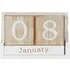 Iris Desk Calendar - White