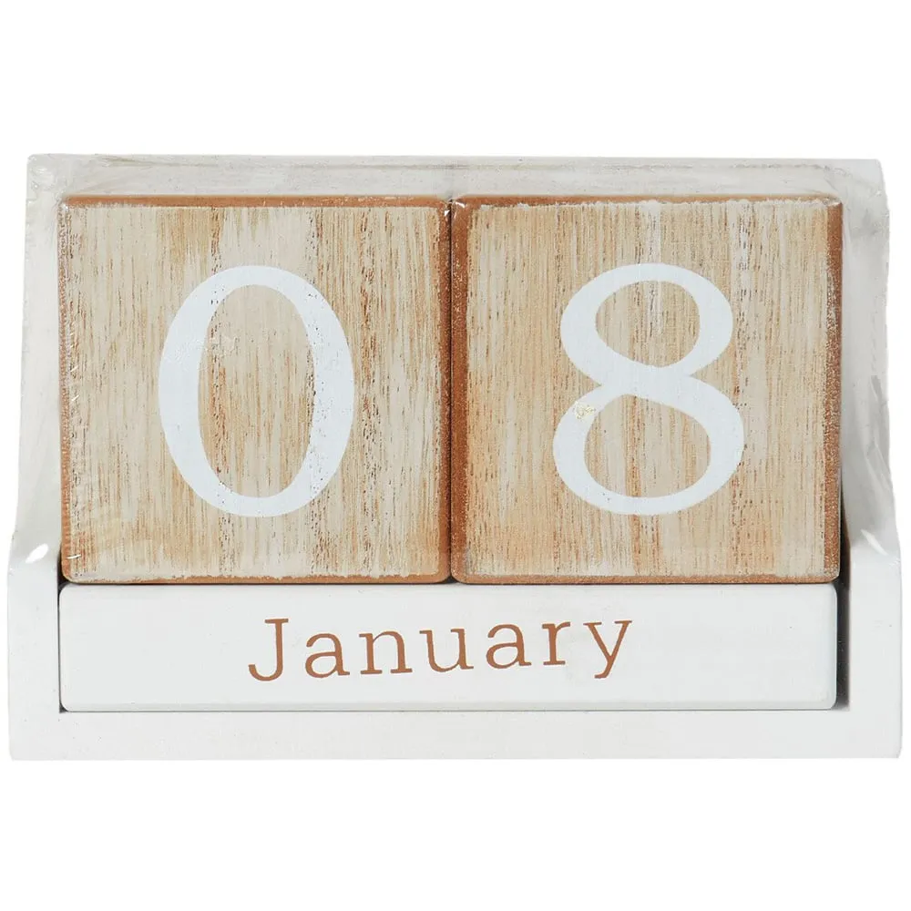 Iris Desk Calendar - White