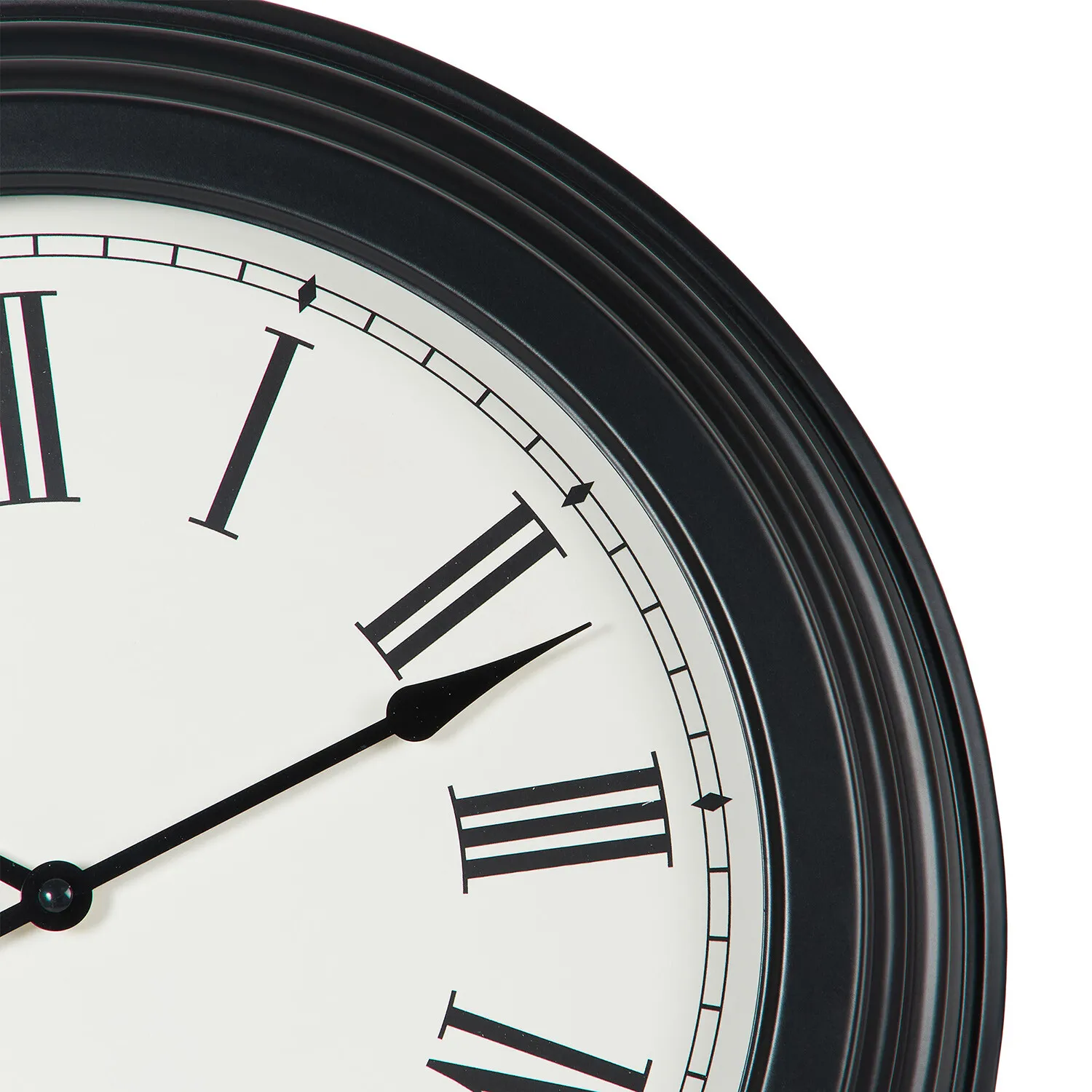 Iron Wall Clock 40cm - Black